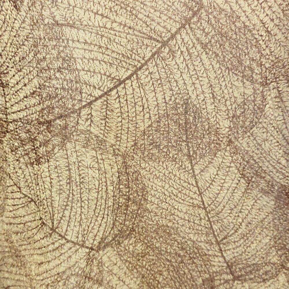 Charlotte Russe Y2K Sheer Top Large Brown Leaf Forest Fairy Goblin Boho Earthy - Picture 11 of 16